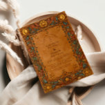 Celestial Mystic Baroque Wedding Einladung<br><div class="desc">A richly detailed design that feels like a relic from a forgotten temple of the stars. This celestial baroque wedding piece combines ornate golden florals and cosmic mysticism in a timeless, regal layout. Perfect for couples drawn to symbolism, astrology, and the art of divine unions — where every detail whispers...</div>