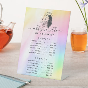 Celestial Mystic Moon Goddess Rainbow Price List Sockelschild