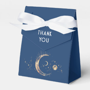 Celestial Navy Blue and Gold Wedding Vielen Dank Geschenkschachtel