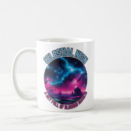 Celestial Neon - Ein Himmel voller leuchtender Geh Kaffeetasse