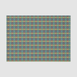 Celestial Neon Mandala Retro-Modern Ribbon Seidenpapier
