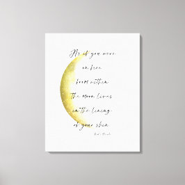 Celestial Neruda Poetry Stretched Canvas Print Leinwanddruck