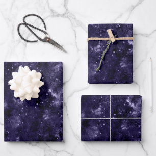 Celestial Nexus Galaxy Farbpalette Galaxie Geschenkpapier Set