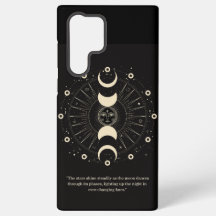 Celestial Night Phases: Eleganter Samsung Phone Ca