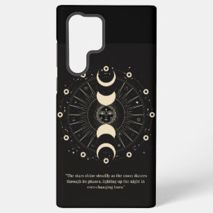 Celestial Night Phases: Eleganter Samsung Phone Ca Galaxy Hülle