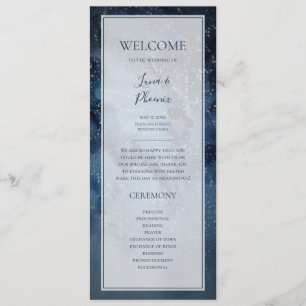 Celestial Night Sky mit Frame Wedding Programm
