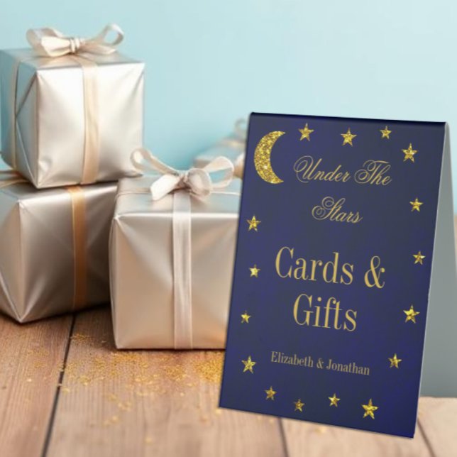 Celestial Night Sky Wedding Tischaufsteller (Von Creator hochgeladen)