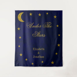 Celestial Night Sky Wedding Wandteppich