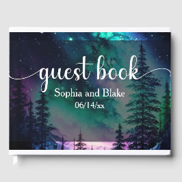 Celestial Northern Lights Hochzeit Gästebuch