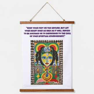 Celestial Occult Tapestry - Alchemy & Mysticism Wa Wandteppich Mit Holzrahmen