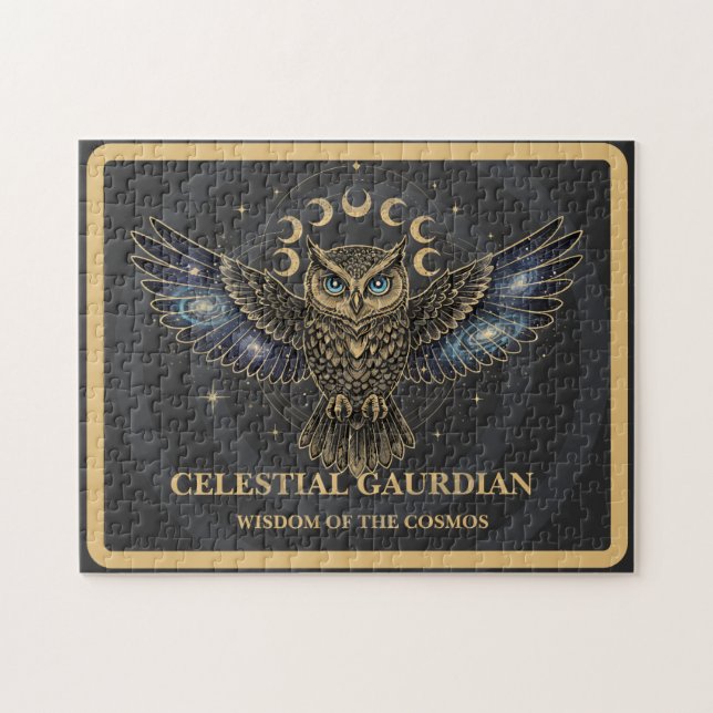 Celestial Owl Cosmic Guardian (Horizontal)