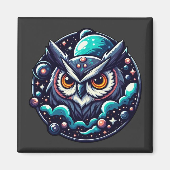 Celestial Owl Magnet (Vorne)
