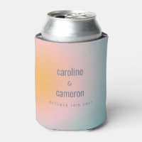 Celestial Pastel Blue Pink Grainy Gradient Wedding