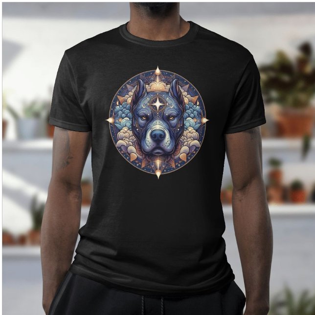 Celestial Pitbull Guardian T-Shirt (Von Creator hochgeladen)