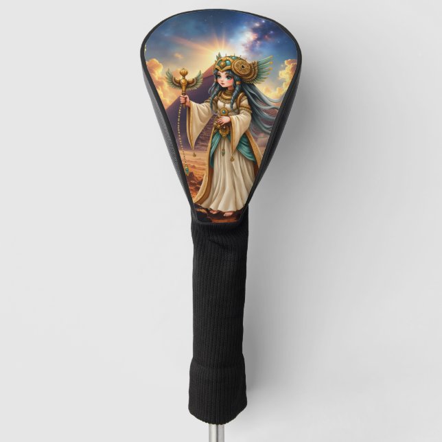 Celestial Priestess of the Golden Pyramid. Golf Headcover (Vorderseite)