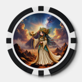Celestial Priestess of the Golden Pyramid. Pokerchips