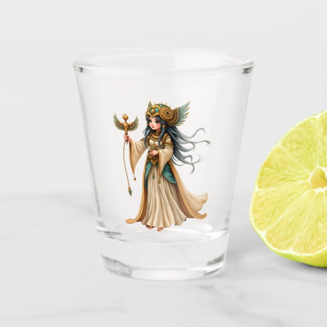 Celestial Priestess of the Golden Pyramid. Schnapsglas (Vorderseite)