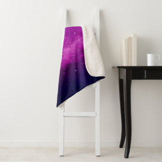 Celestial Purple Galaxy & Stars Personalized Name Sherpadecke