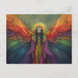 Celestial Rainbow Goddess Angel Spirit Guide Art Postkarte