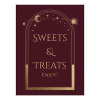 Celestial Red Gold Geburtstagsfeiern Süßigkeiten &