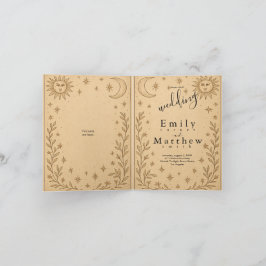 Celestial Romance - Moon and Sun Design Einladung