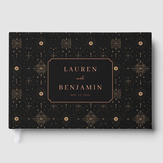 Celestial Romance Wedding Gästebuch (Vorderseite)