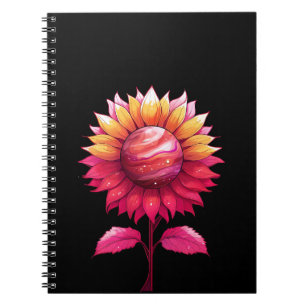 Celestial Rose schwarz Notizblock