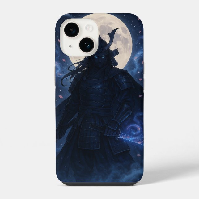 Celestial Samurai Phone Case | Dark Fantasy Anime iPhone 14 Hülle (Rückseite)
