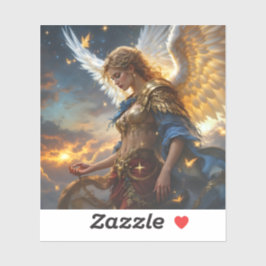 Celestial Sentinel - Engel der Morgendämmerung und Aufkleber