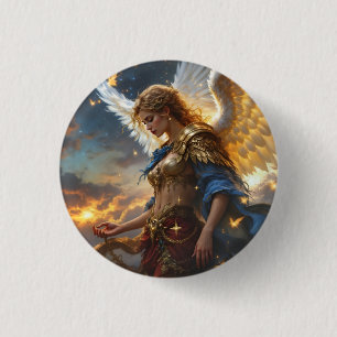 Celestial Sentinel - Engel der Morgendämmerung und Button