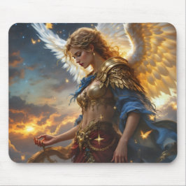 Celestial Sentinel - Engel der Morgendämmerung und Mousepad