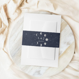 Celestial Silver Moon Phases Wedding Bly Band