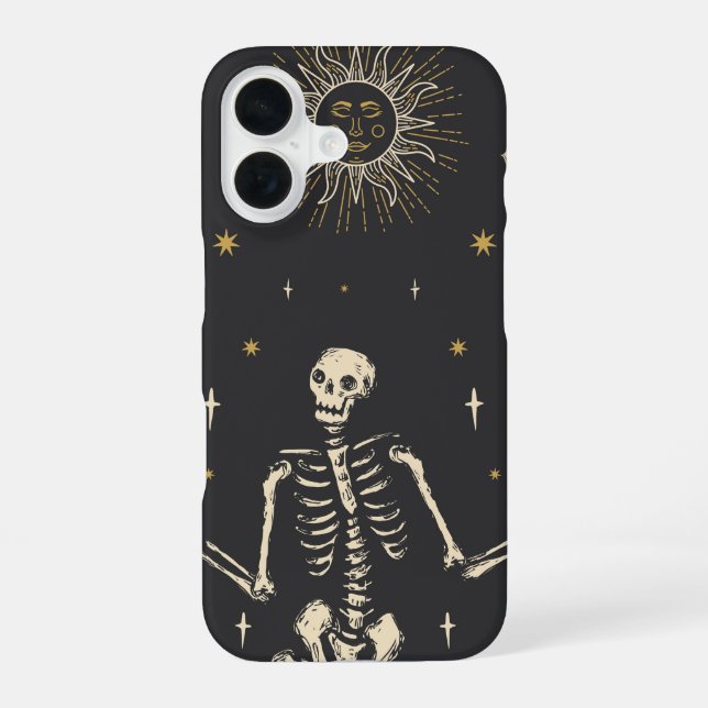 Celestial Skeleton iPhone 16 Hülle (Rückseite)