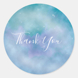Celestial Sky Galaxy Baby Shower Fevor Stickers
