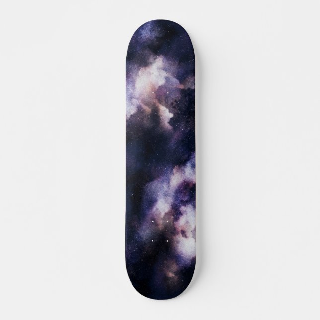 Celestial Space Galaxy Night Sky Skateboard (Vorne)