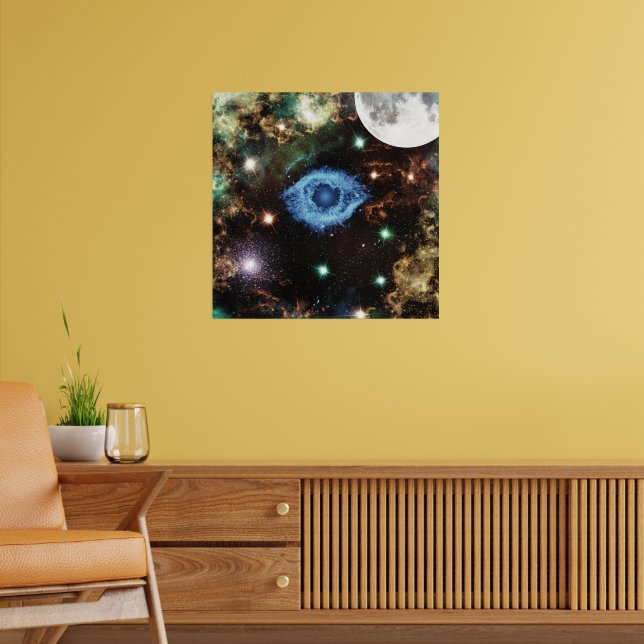 Celestial Spiral Galaxy Nebula Cluster Sterne Park Poster (Wohnzimmer 2)