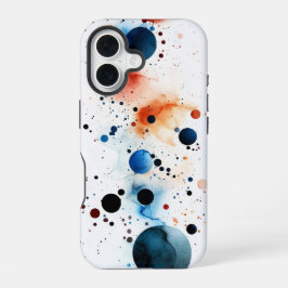 Celestial Splash" - Abstrakter Fall für Wasserfarb iPhone 16 Hülle