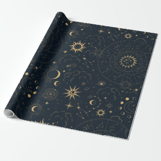 Celestial Star Signs Geschenkpapier