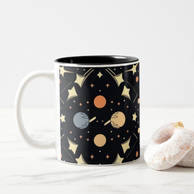 Celestial Stars & Planets Mug (Avec donut)