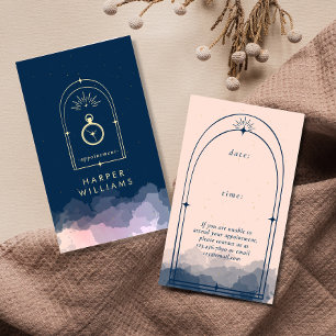 Celestial Stars Tarot Haare Stylist Beauty Terminkarte