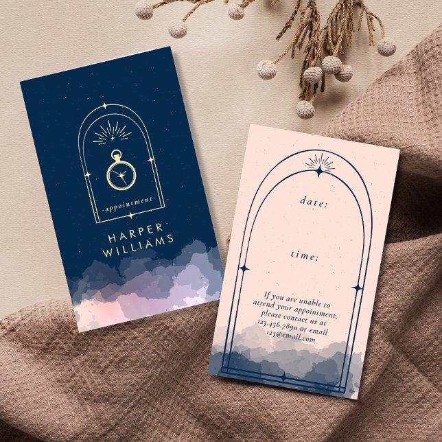 Celestial Stars Tarot Haare Stylist Beauty Terminkarte (Von Creator hochgeladen)