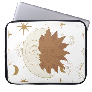 Celestial Sun and Moon Laptopschutzhülle