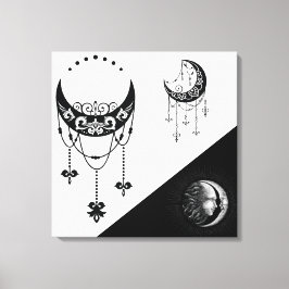 Celestial Sun and Moon Leinwanddruck