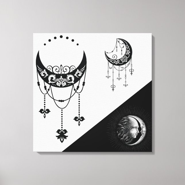Celestial Sun and Moon Leinwanddruck (Vorderseite)