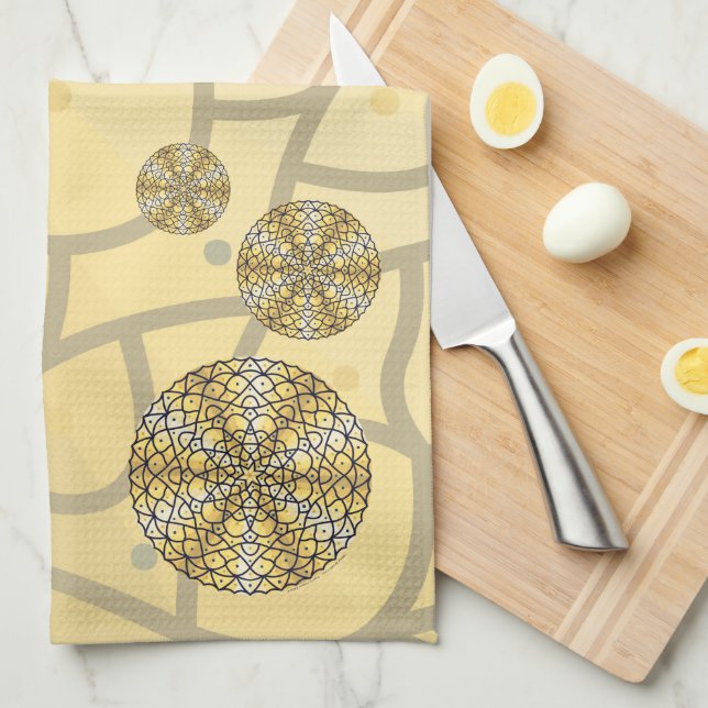 Celestial Sun Handtuch (Viertel Falte)