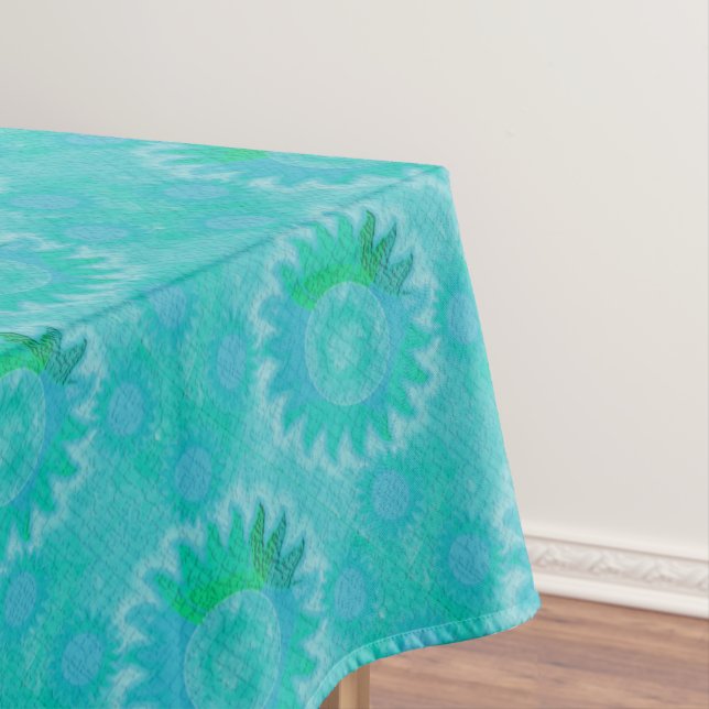 Celestial Sun in Aquamarin Tischdecke (Beispiel)