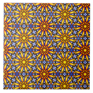 Celestial Sun Mandala Fliese