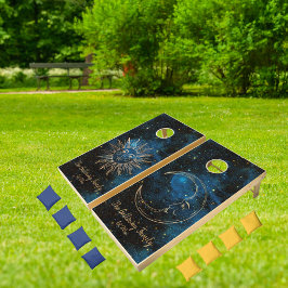 Celestial Sun Moon Personalisiert Name Glitzer Nav