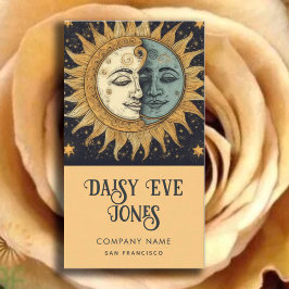 Celestial Sun Moon Stars Visitenkarte