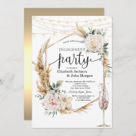 Celestial Sun, Moon, Sterne-Verlobung Einladung